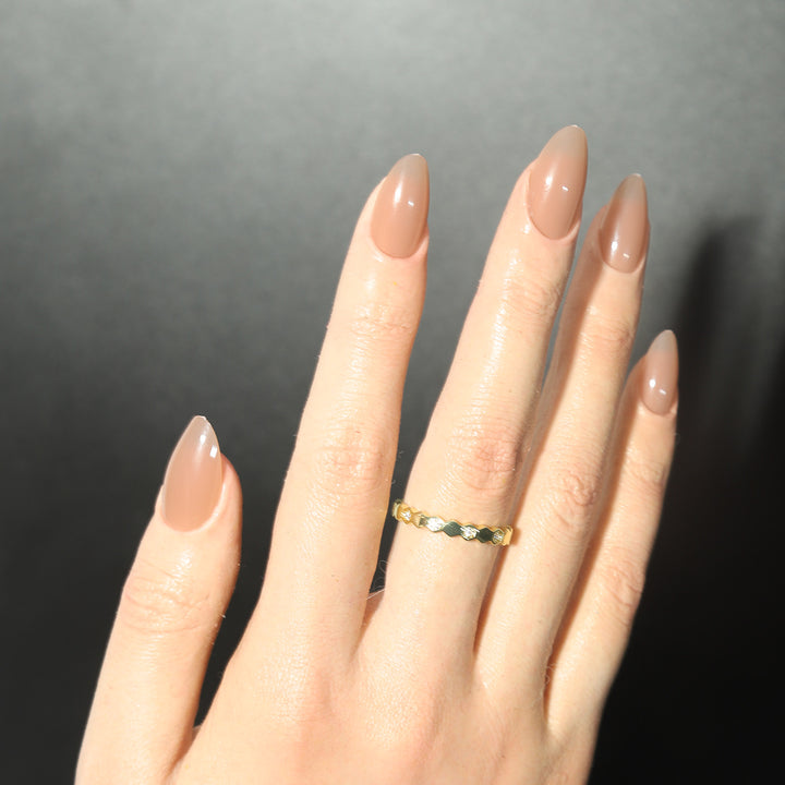 Elegante Stiletto-Form Press-On Nagelset Karnz