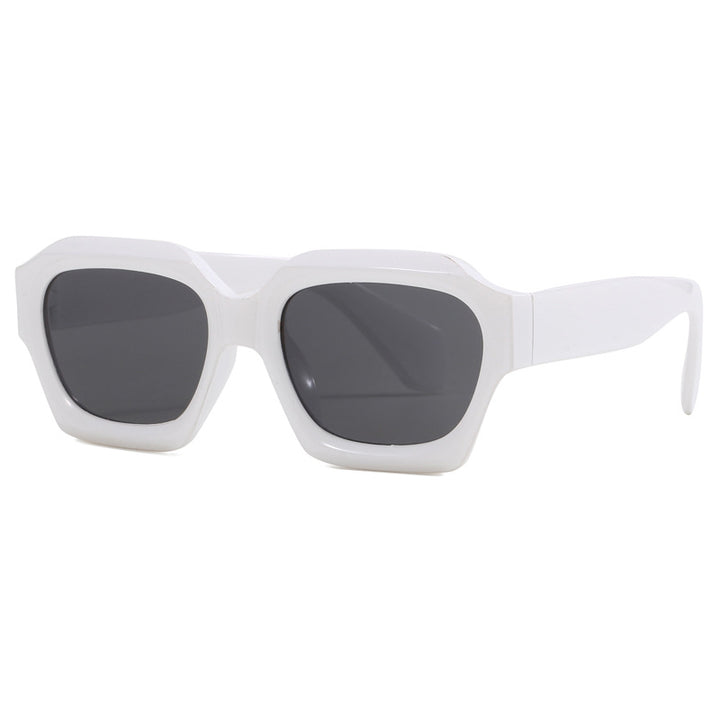 Damen modische geometrische Oversized-Sonnenbrille Karnz