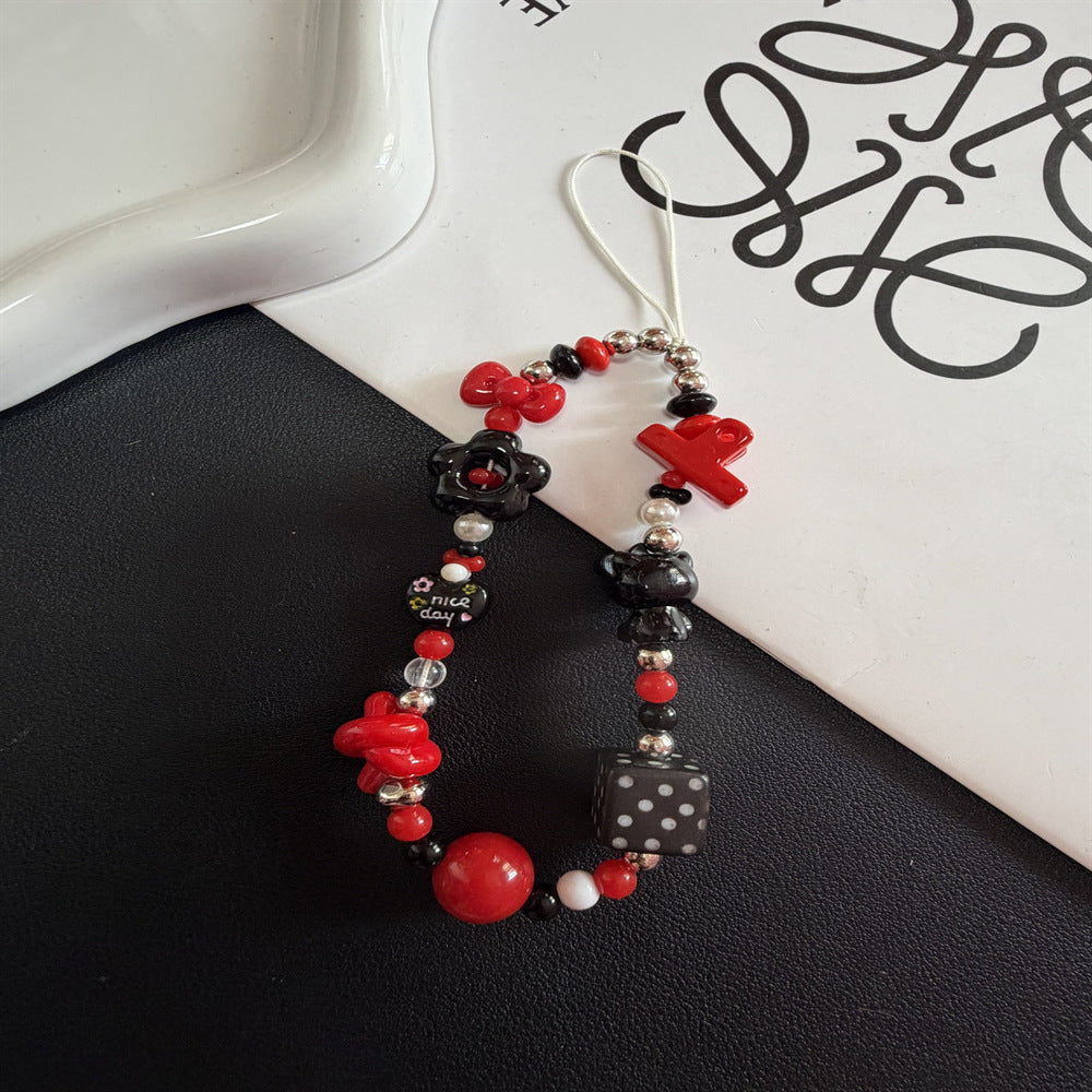 Dekorativer Charm Perlen Lanyard Karnz