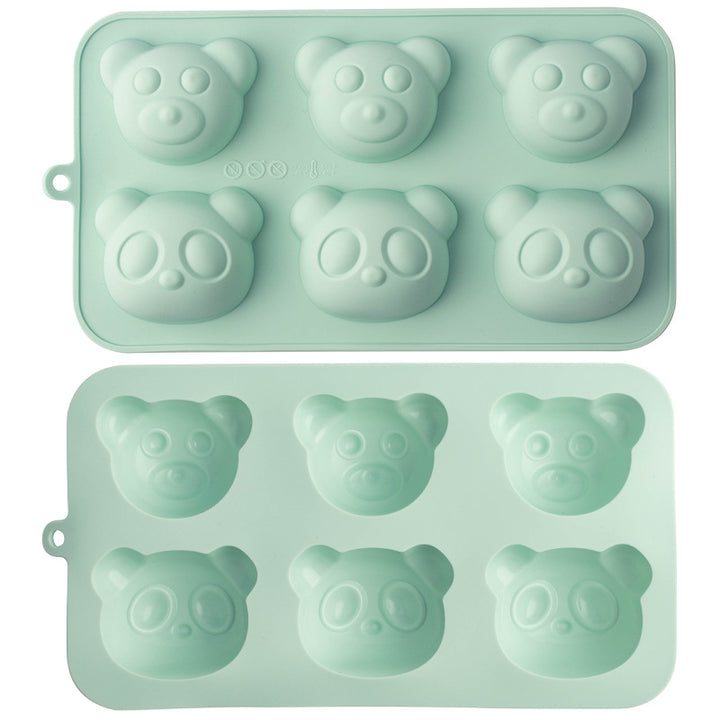Silikon-Eiswürfelform mit Niedlichem Bärenkopf-Design Karnz