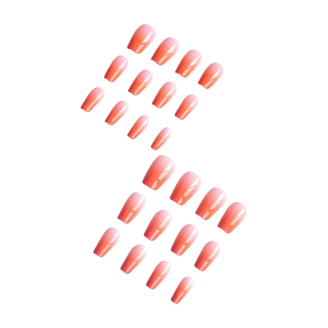 Elegante Ombre-Gel-Nagelverlängerungen