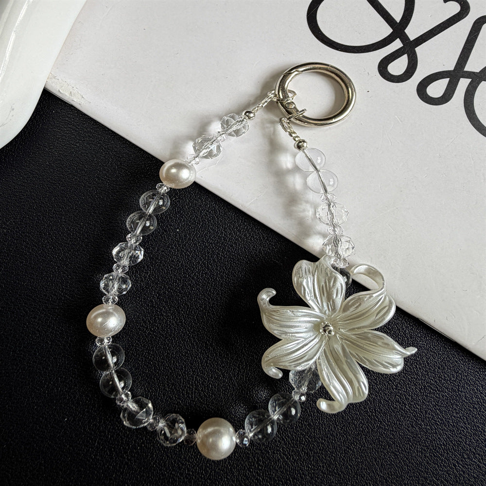 Elegante Blumen-inspirierte Perlen-Schlüsselanhänger Karnz