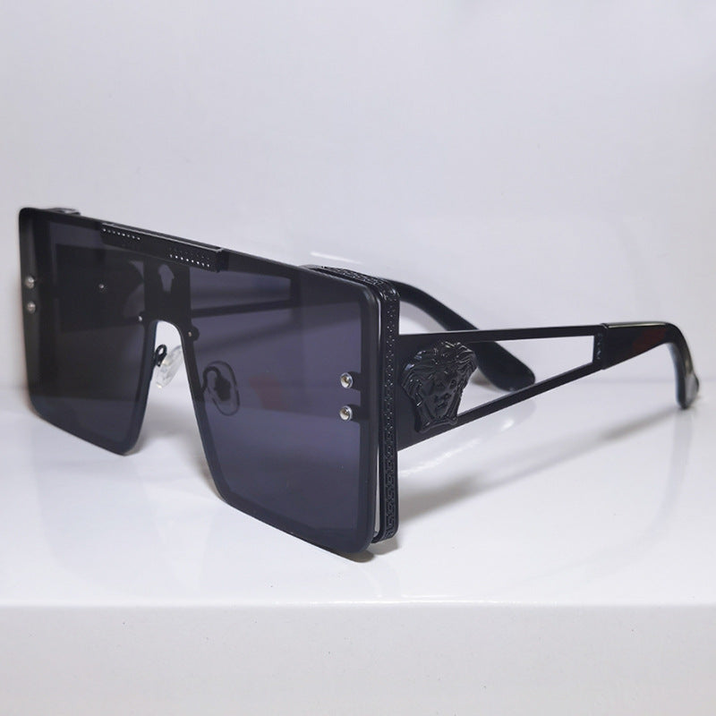Damen oversized Luxus-Sonnenbrille mit filigranem Designelement Karnz