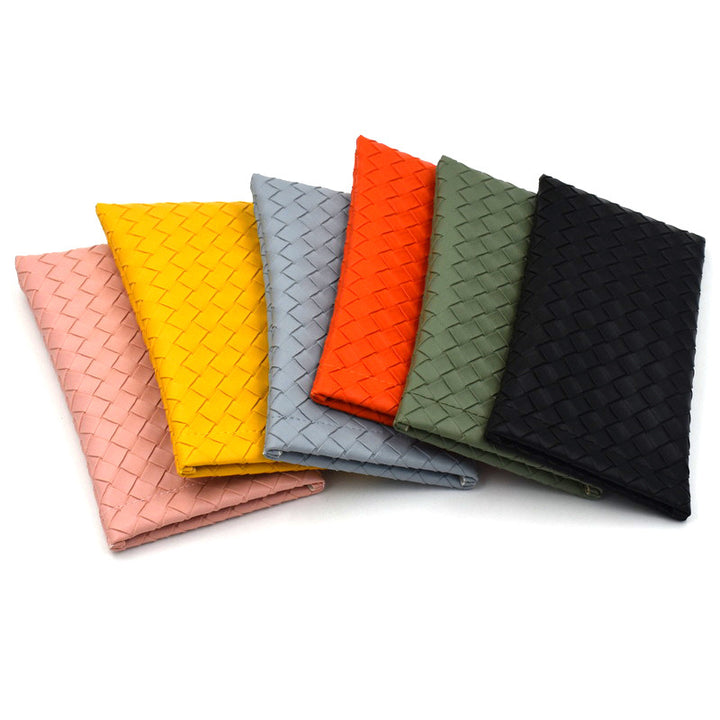 Woven Leather Clutch Wallet Karnz