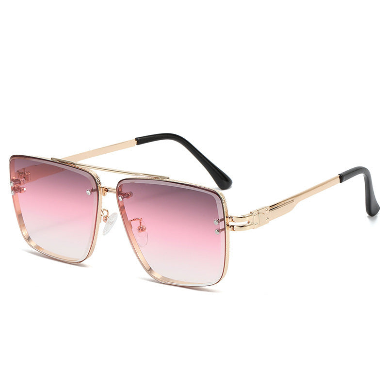 Damen Elegante Oversize-Sonnenbrille mit gradienten Gläsern und auffälligem Rahmen Karnz