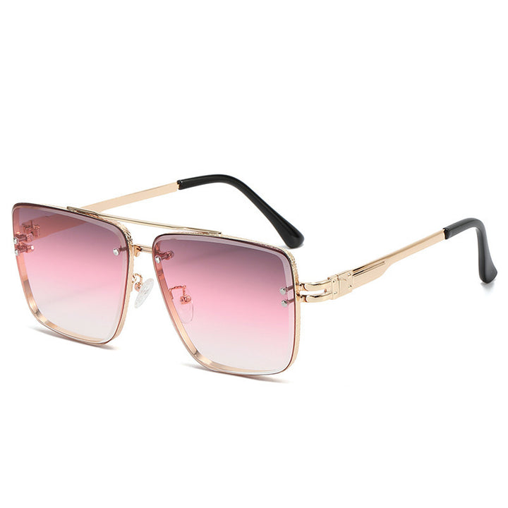 Damen Elegante Oversize-Sonnenbrille mit gradienten Gläsern und auffälligem Rahmen Karnz