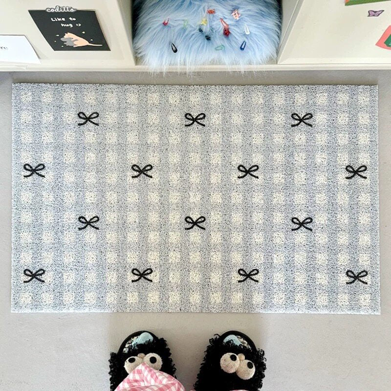 Stylische Gingham-Muster Dekorative Matte