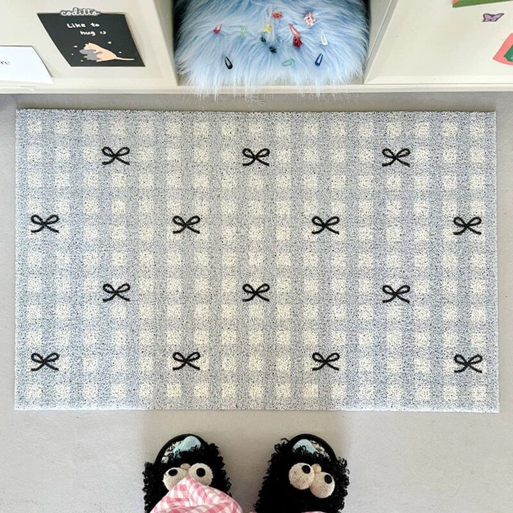 Stylische Gingham-Muster Dekorative Matte