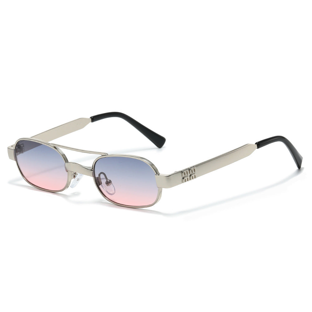 Stylische Minimalistische Oval Sonnenbrille Karnz
