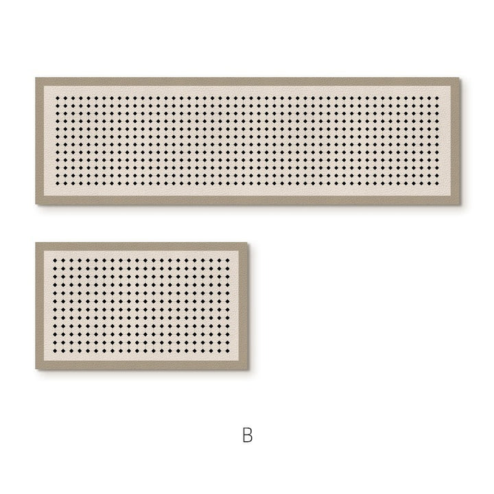 Elegante strukturierte Teppichläufermatte