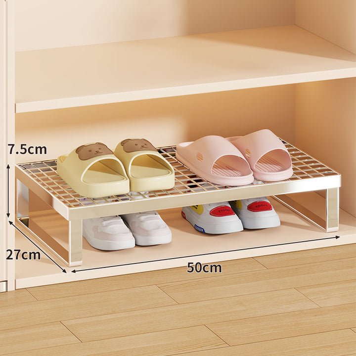 Stapelfähiger Mesh-Top Schuhregal Riser Organizer