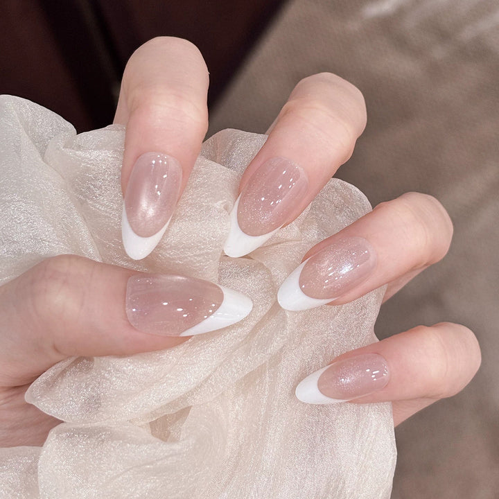 Elegantes French Tip Press-On-Nagelset