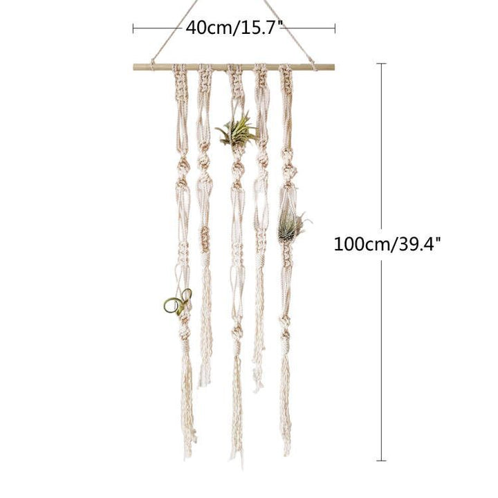 Macrame Pflanze Wand Hängeregal Organizer Karnz