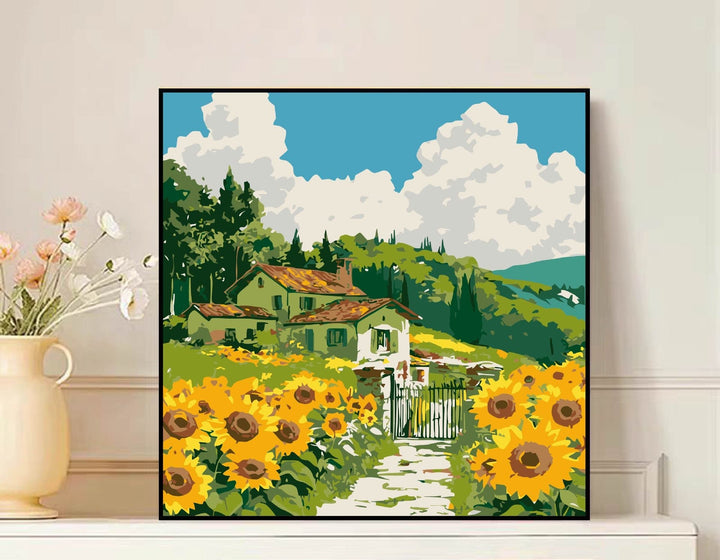 Scenic Mountain Landscape Leinwandkunst Karnz