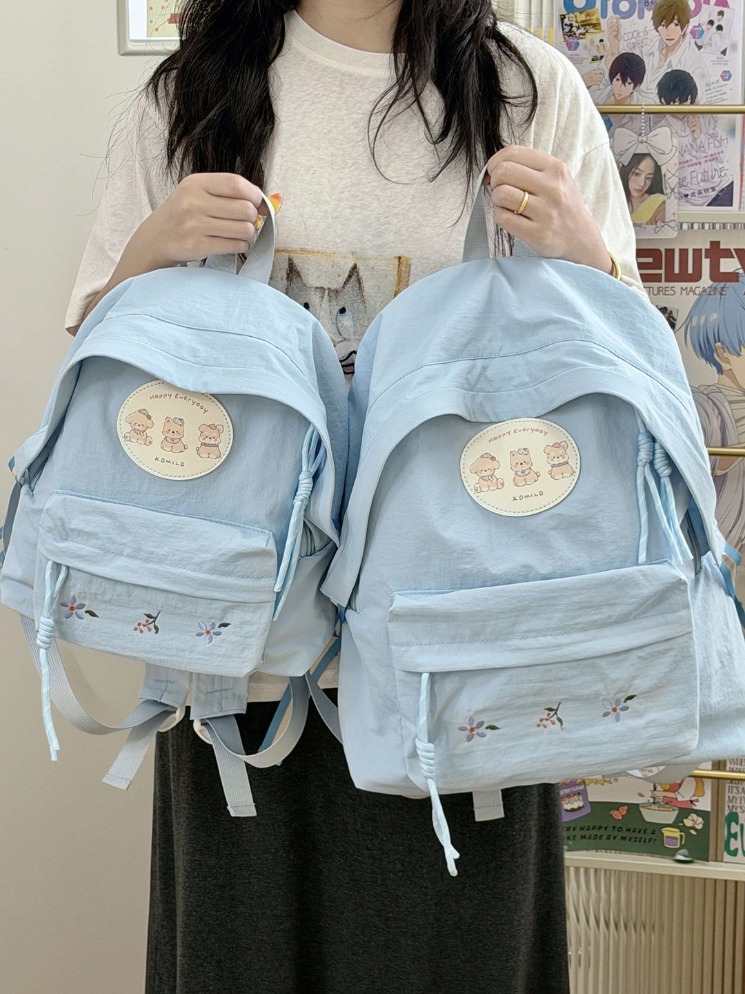 Charmanter bestickter Rucksack