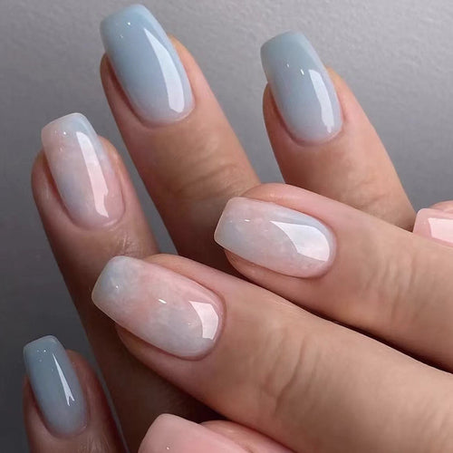 Ombre Glossy Press-On Nagelspitzen Karnz