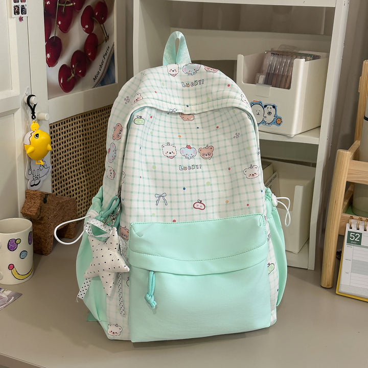Süßer Charakterdruck Pink Rucksack Karnz
