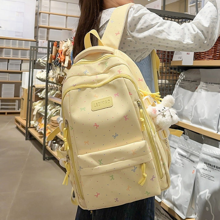 Stylischer Schulrucksack mit lustigen gemusterten Akzenten Karnz