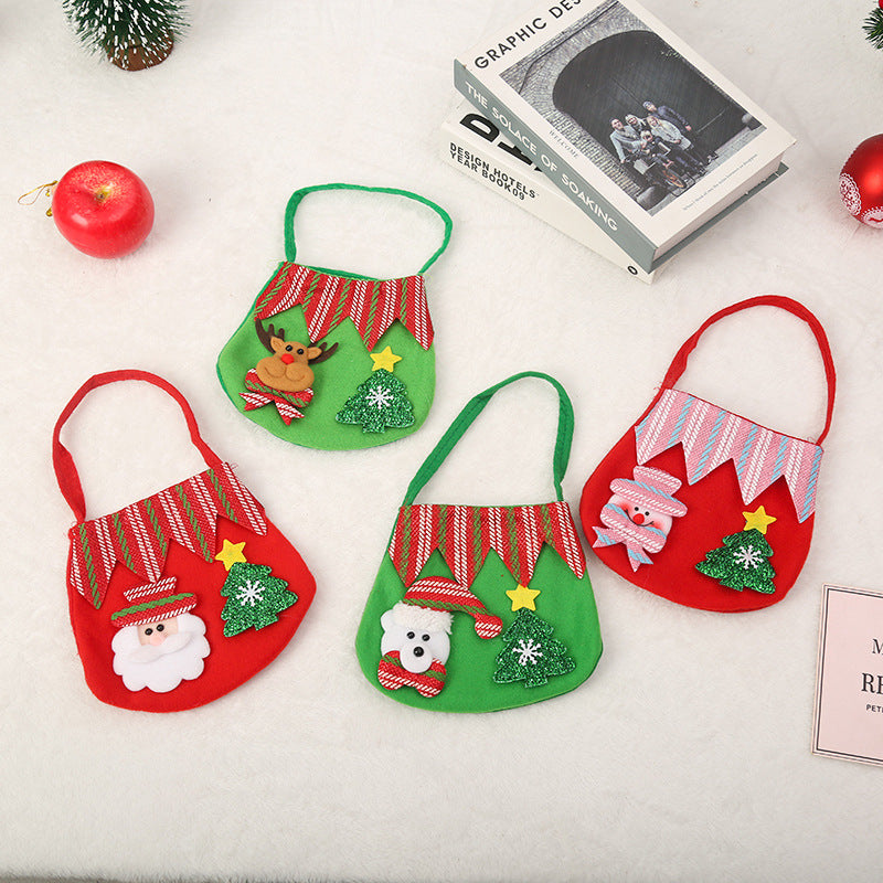 Niedliche Weihnachtsgeschenktasche aus Filz Karnz