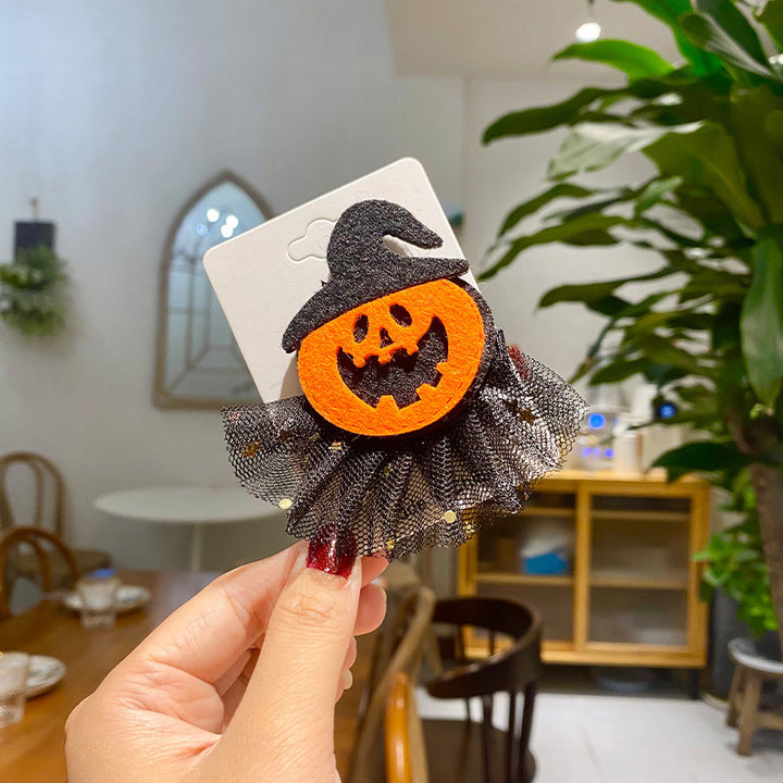 Kreative Halloween Haarspange mit Kürbis-Design Karnz