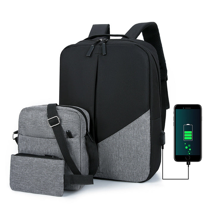 Vielseitiges Multi-Taschen-Laptop-Rucksack-Set Karnz