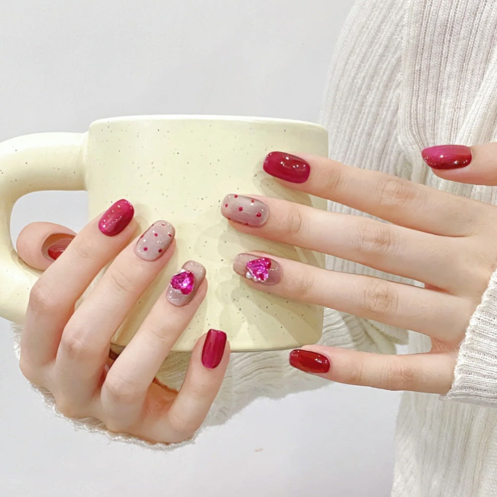 Stylisches Dekoratives Press-On Nagelset