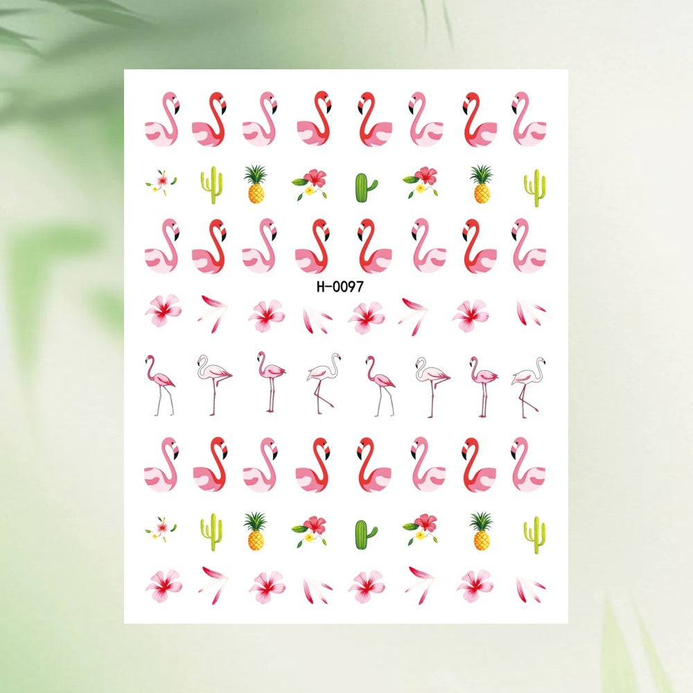 Tropisches Obst-Themen-Nagelkunst-Aufkleber-Set