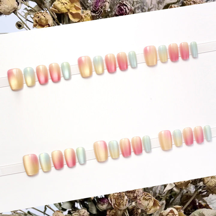 Ombre Effekt Press-On Nagelset Karnz