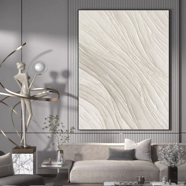 Minimalistische Texturierte Relief Leinwandkunst