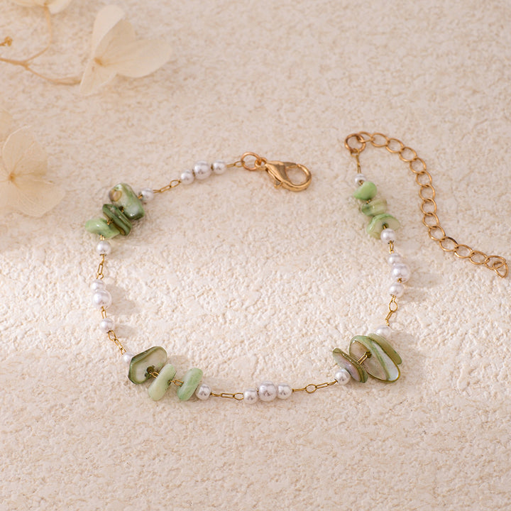 Chic Perlen- und Edelsteinarmband Karnz