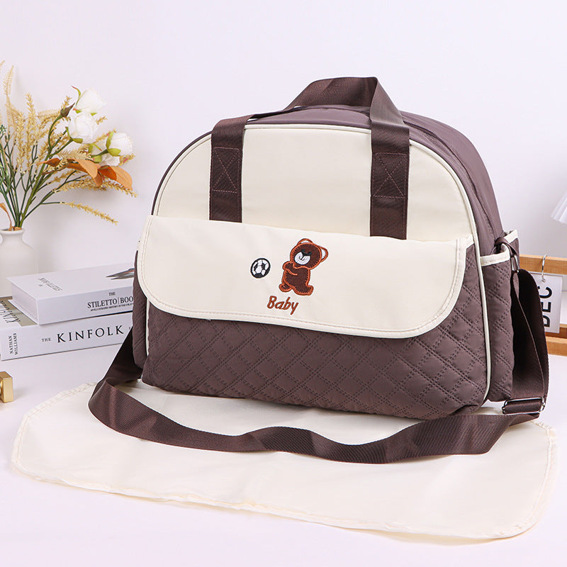 Stoff Wickeltasche mit Praktischem Wechselmatte Karnz