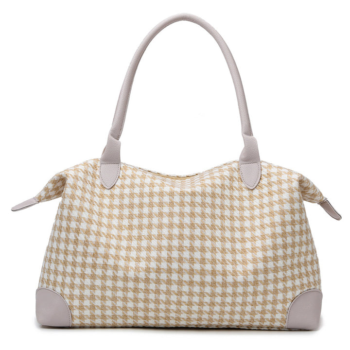 Stylische Hahnentritt-Handtasche