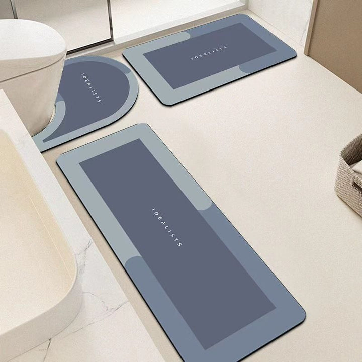 Modern Minimalist Badezimmermatten-Set Karnz