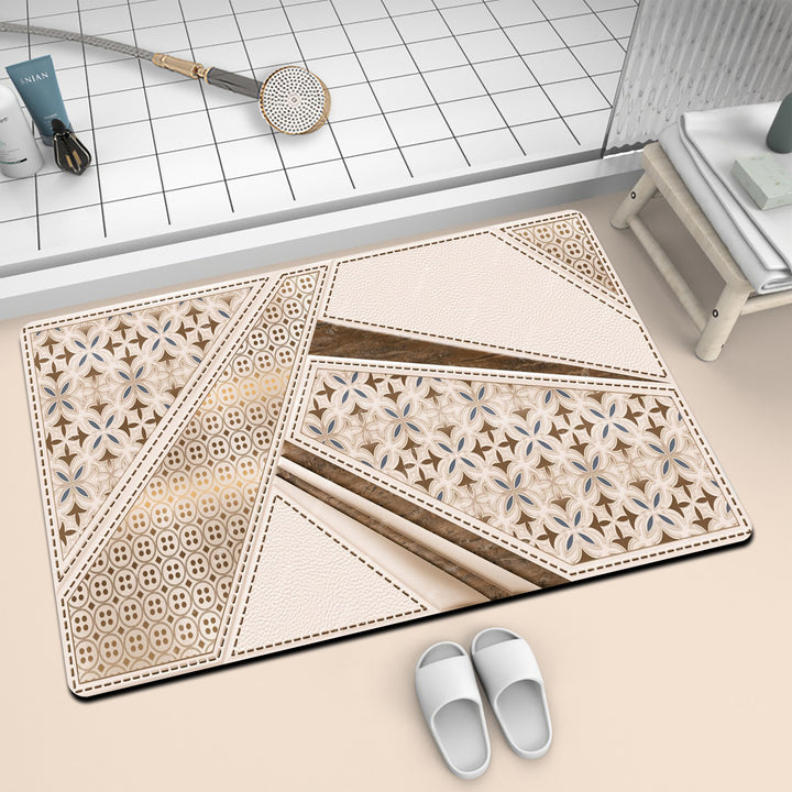 Künstlerische Mosaik-Badmatte Karnz