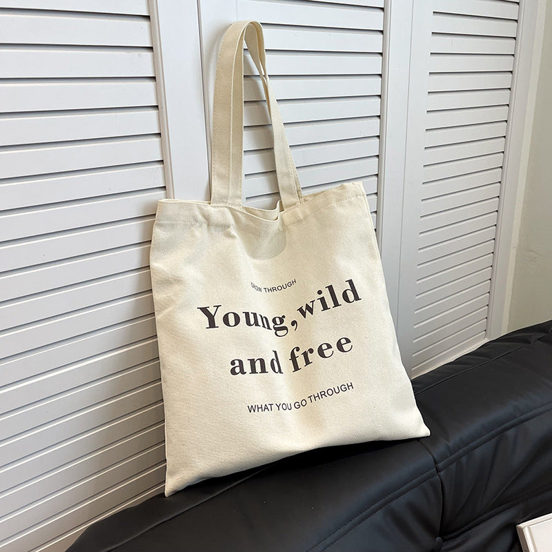 Motivational Canvas Tote Bag Karnz