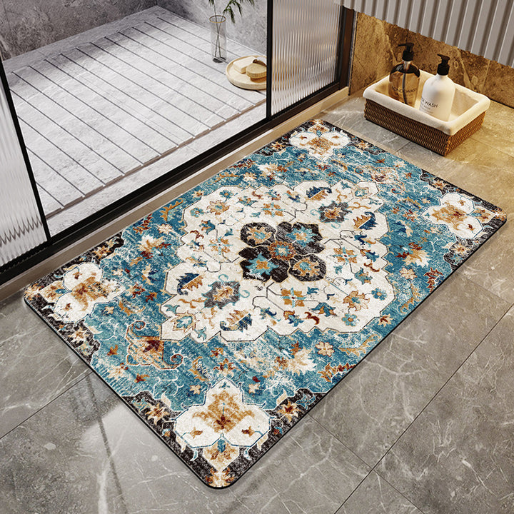Florales Design Absorbierende Badezimmermatte Karnz