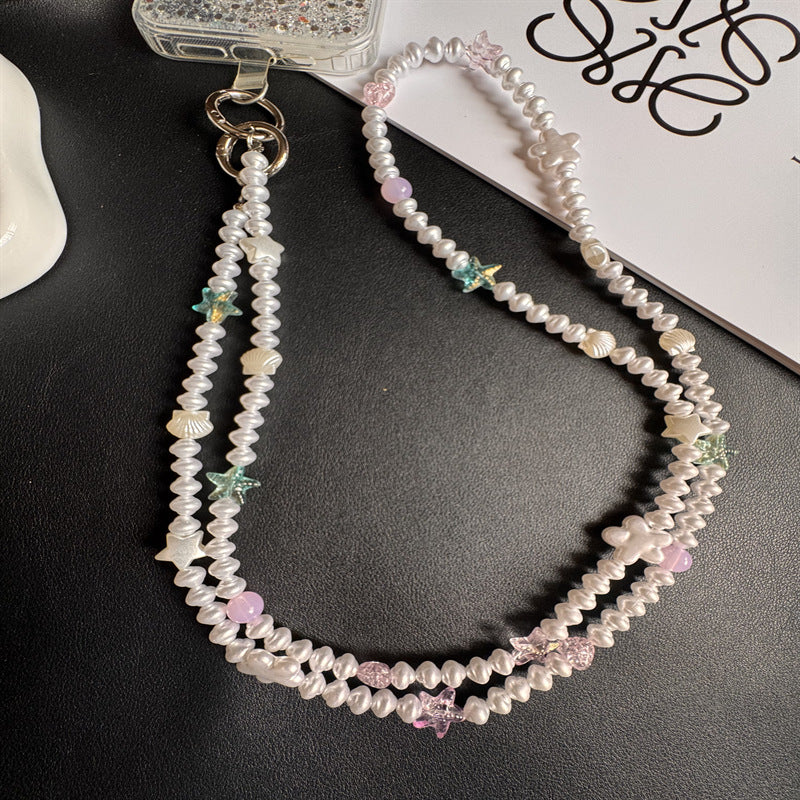Eleganter Perlenbesetzter Brillenhalter Karnz