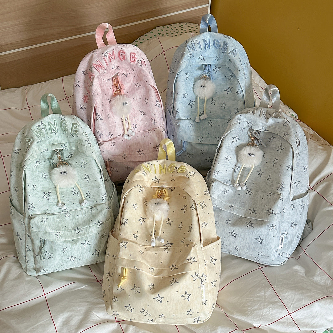 Damen stilvoller Stern-Print Rucksack Karnz