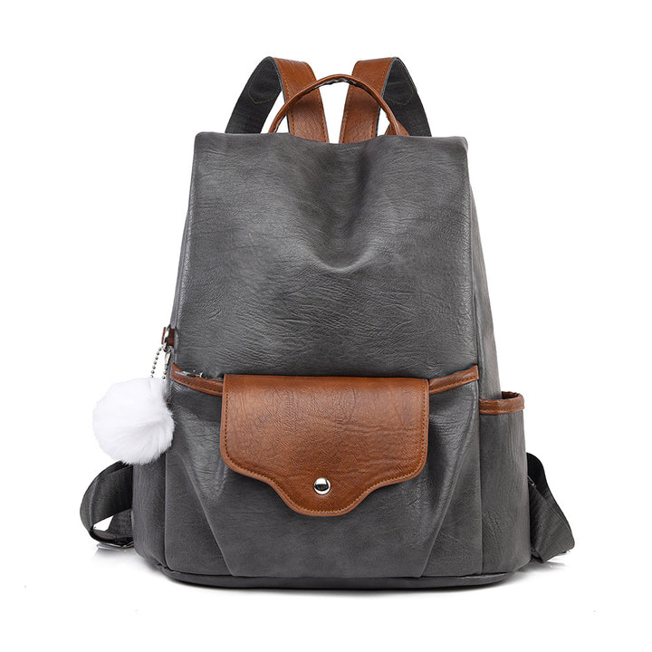 Vielseitiger lässiger Kunstleder-Rucksack