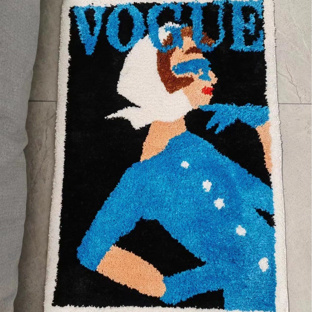 Vogue-inspiriert Künstlerischer Plüsch-Teppich