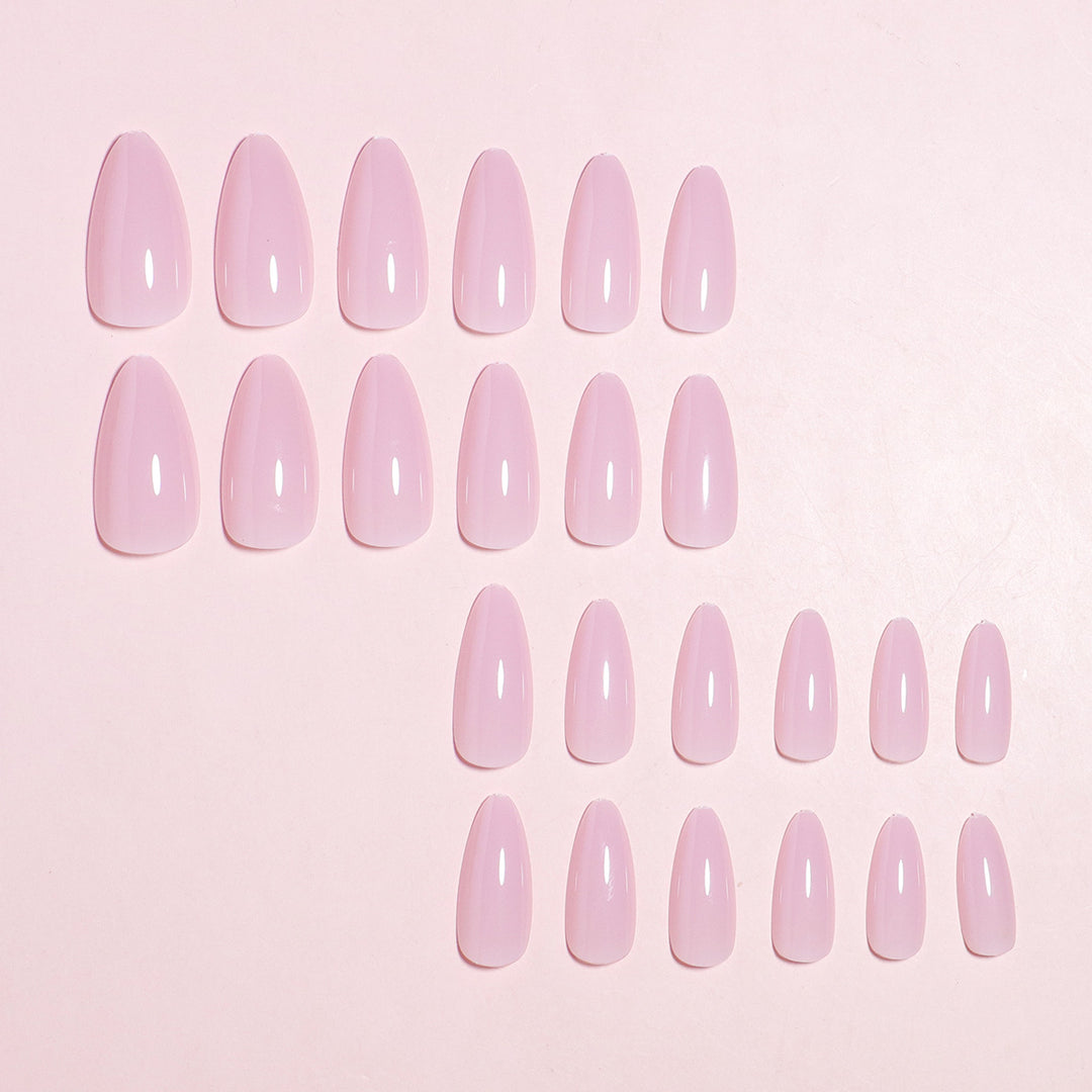 Press-On Nail Kit mit Mandelform und natürlichem Finish Karnz