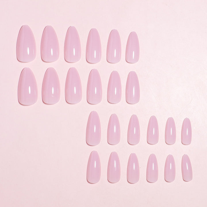 Press-On Nail Kit mit Mandelform und natürlichem Finish Karnz