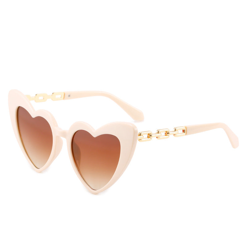 Damen Herzförmige Sonnenbrille Karnz