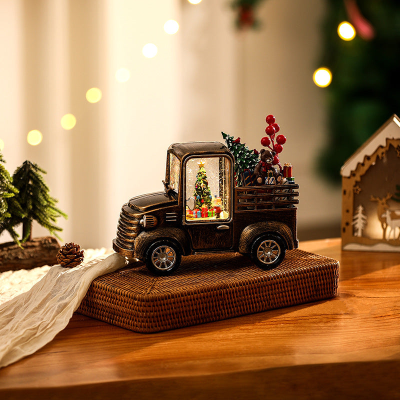 Dekoratives Lkw Modell mit Weihnachtsbeleuchtung Karnz