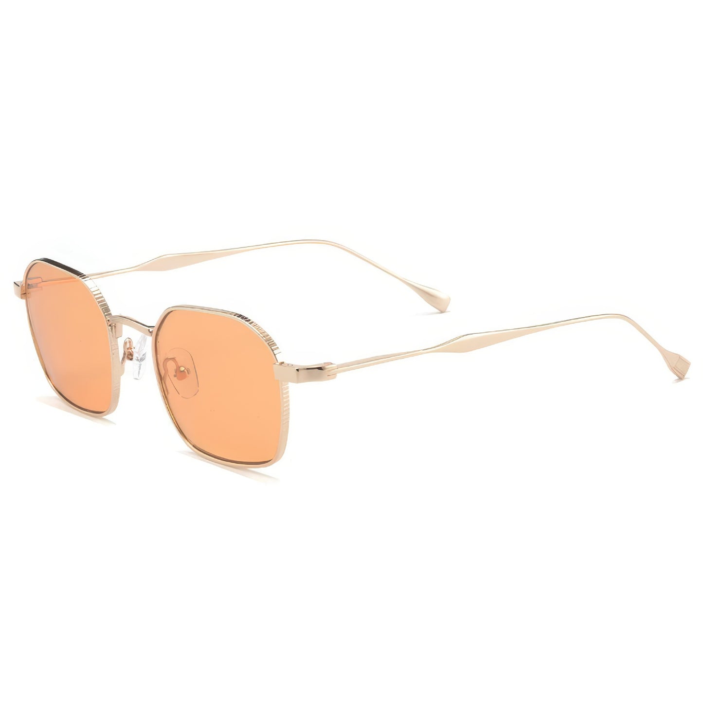 Damen modische Sonnenbrille im eleganten quadratischen Design mit hochwertigem Metallrahmen Karnz