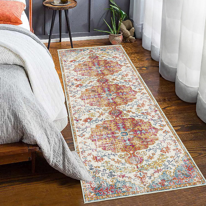 Vintage Bohemian Läufer Teppich Karnz