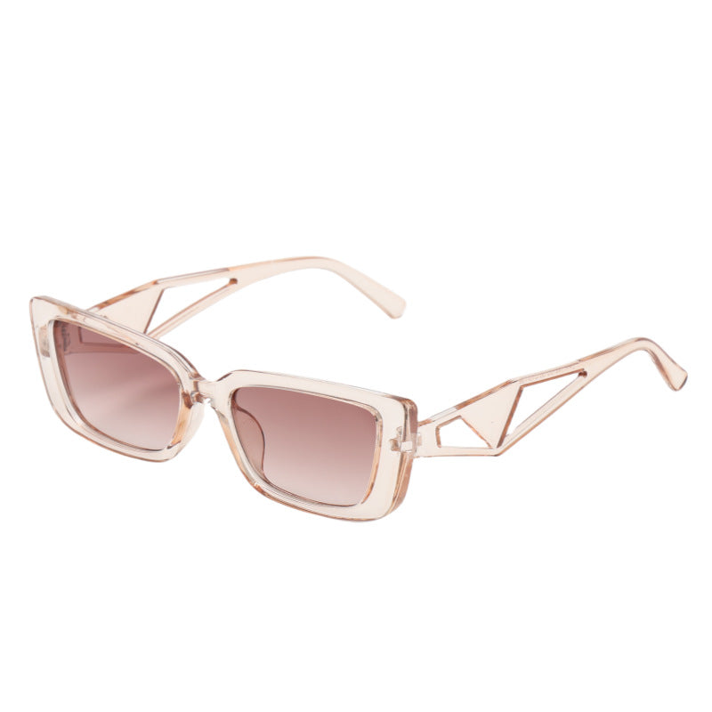 Damen quadratische Sonnenbrille mit innovativem Designelement Karnz