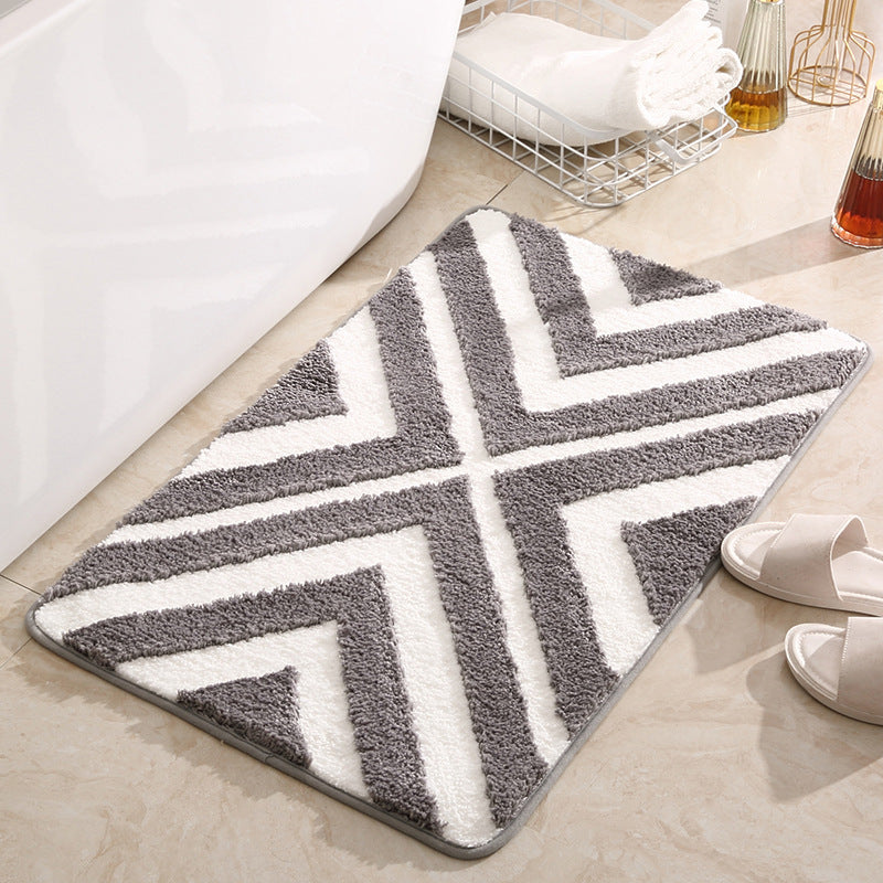 Moderne geometrische Badezimmermatte Karnz