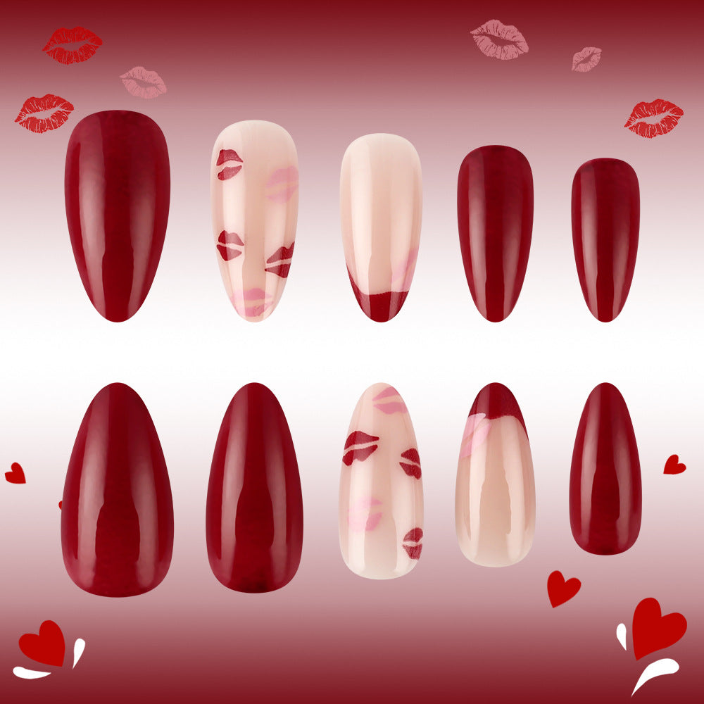 Kiss-verschönertes Press-On-Nagelset Karnz