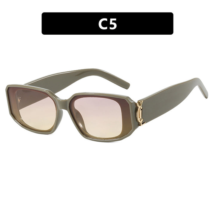 Damen modische Sonnenbrille mit eckigem Design und luxuriösen Details Karnz